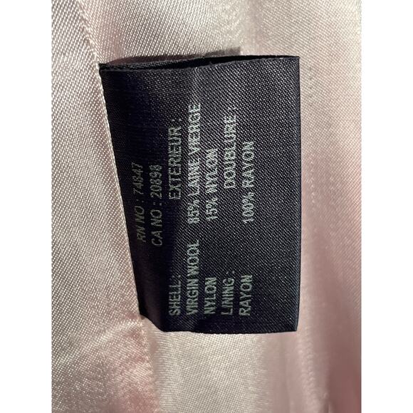 Andrew Marc Coat Wool Blend Double Breasted Midnight Blue to Black - Picture 9 of 12